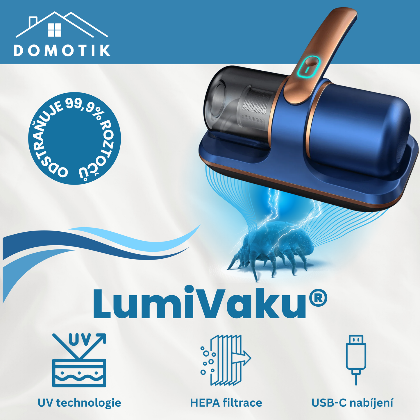 LumiVaku® ruční vysavač s UV technologiemi