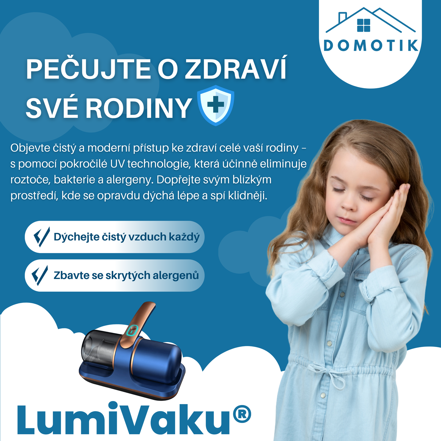 LumiVaku® ruční vysavač s UV technologiemi