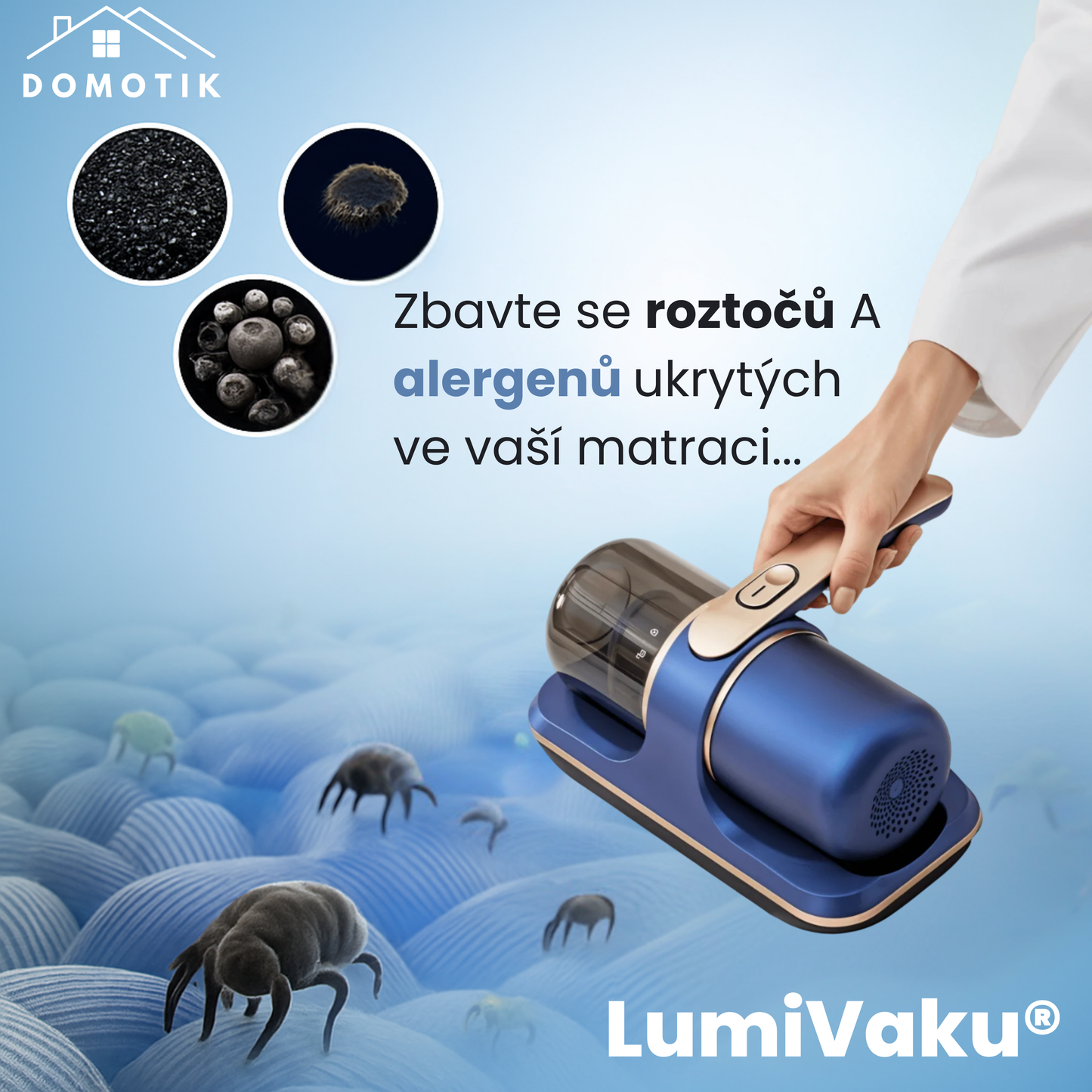 LumiVaku® ruční vysavač s UV technologiemi